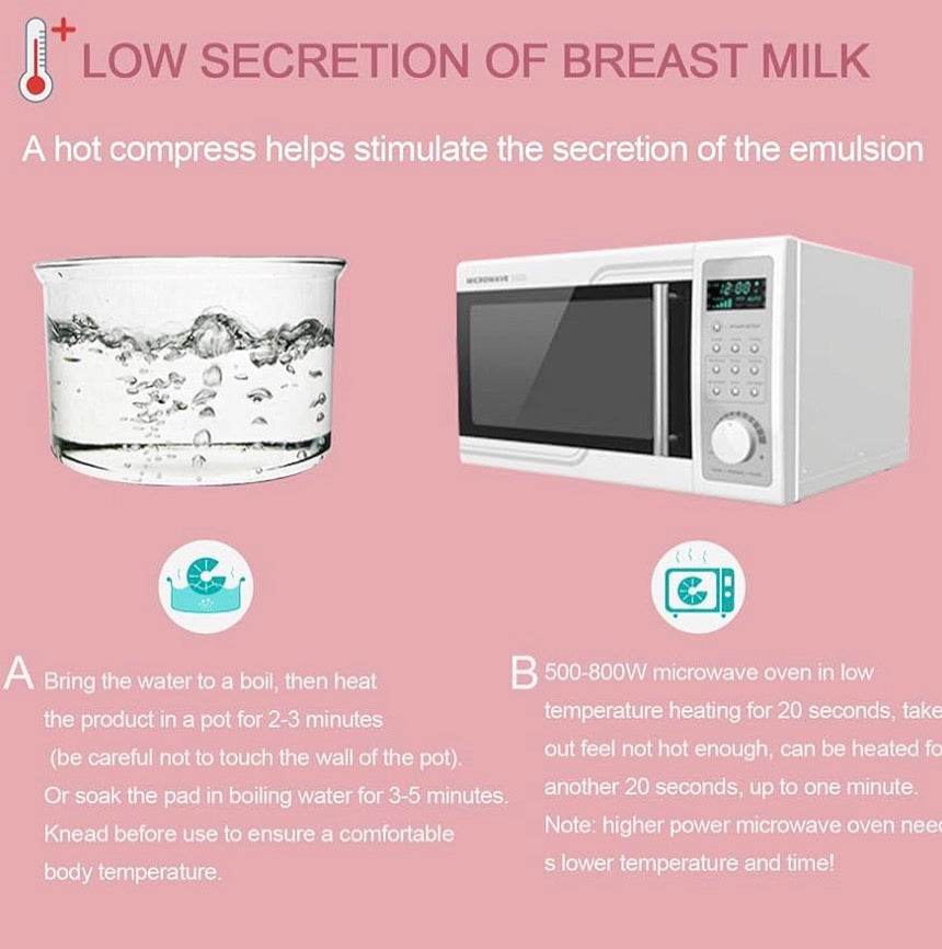Breast Therapy Pads - Hot & Cold Gel Pads for Breastfeeding & Postpartum Recovery, Pain Relief for Mastitis & Engorgement