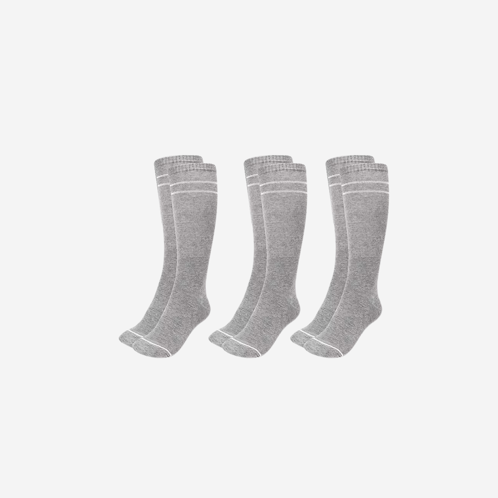 Pregnancy Compression Socks (3 Pairs) - Helps prevent & reduce leg swelling by improving blood circulation in the legs