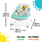Infant to Toddler Rocker with Vibrations x2 - 0 to 30 Months