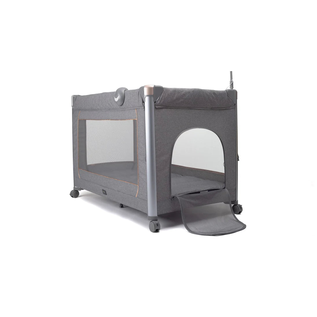 7 in 1 Cuddle Me Camping Cot - Co-Sleeper, Baby Monitor, Storage Caddy, Playpen, Mattress, Music with Light Box, Changing Pad